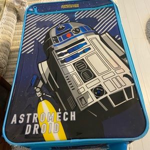 American Tourister Star Wars R2D2 small kids suit case with wheels 18 X 12 in